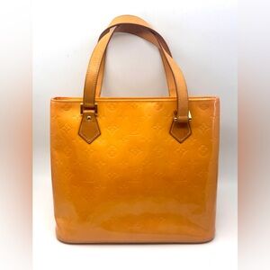 Authentic Louis Vuitton Monogram Vernis Houston handbag M91054